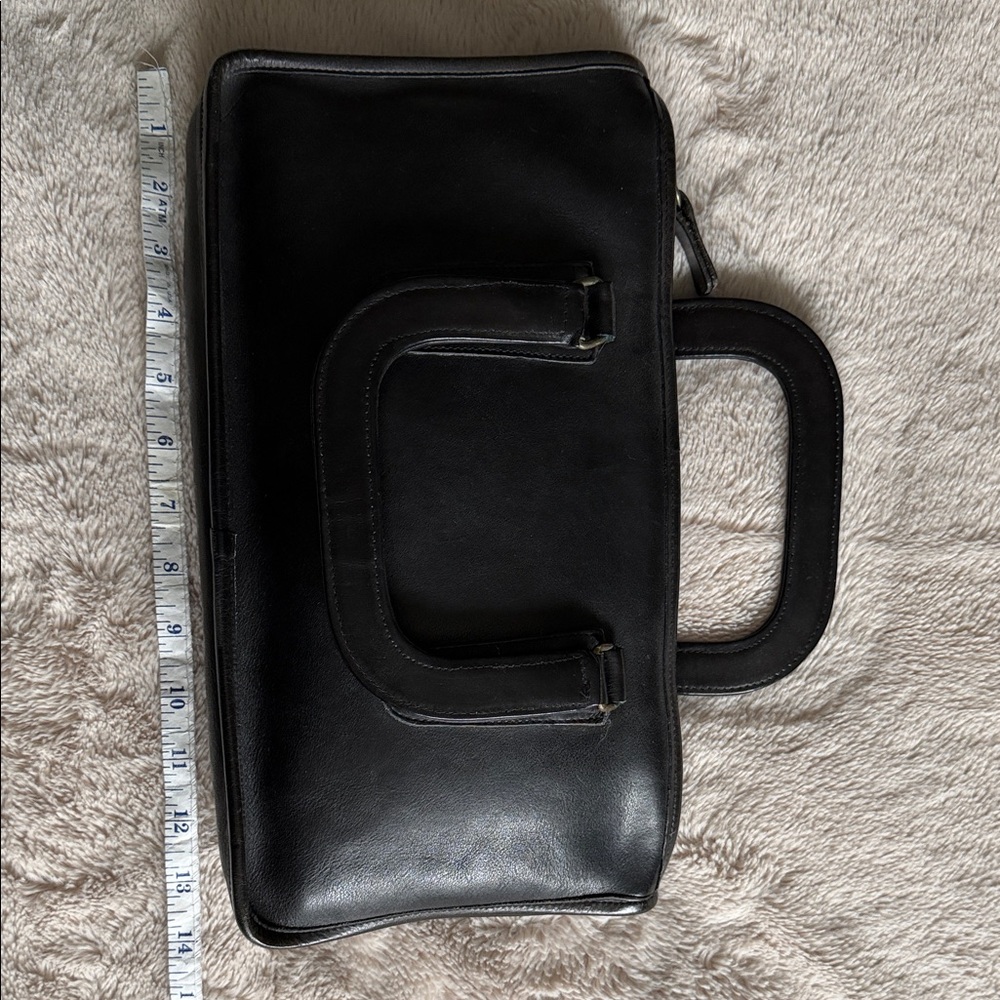 Black Coach NYC Leather Briefcase Bag